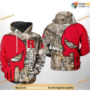 Rutgers Scarlet Knights Camo Veteran Hunting NCAA 3D Hoodie, Sweatshirt, Shirt