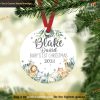 Safari Baby's First Ornament, Custom Family Christmas Ornaments