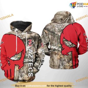 San Diego State Aztecs Camo Veteran Hunting NCAA 3D Hoodie, Sweatshirt, Shirt