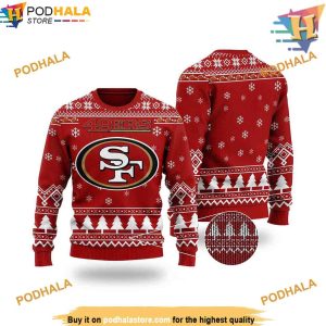 San Francisco Football Ugly 3D Christmas Sweater, Funny Womens Christmas Sweater