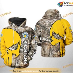 San Jose State Spartans Camo Veteran Hunting NCAA 3D Hoodie, Sweatshirt, Shirt