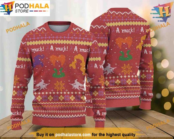 Sanderson Sisters Halloween Sweater, Funny Xmas Gifts