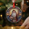 Santa 2023 Decoration, Vintage Keepsake, Personalized Family Christmas Ornaments