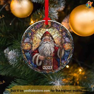 Santa 2023 Decoration Vintage Keepsake Personalized Family Christmas Ornaments 3