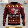 Santa Dinosaur Santassic Park Ugly Christmas Sweater, Funny Christmas Gift Ideas