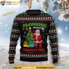 Santa Flossing Christmas Tree Sweater, Funny Xmas Sweater