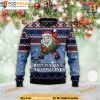 Santa Hockey Pucking 3D Ugly Christmas Sweater, Funny Womens Christmas Sweater