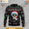 Santa Skull Jolly Ugly Christmas Sweater, Funny Womens Christmas Sweater