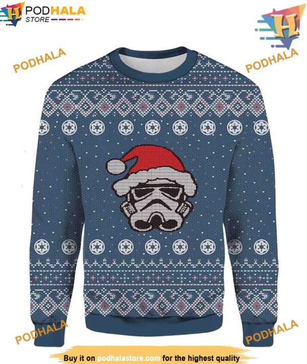 Santa Star Wars Christmas 3D, Friends Christmas Sweater