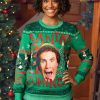 Santa's Coming Elf 3D Family Ugly Christmas Sweater