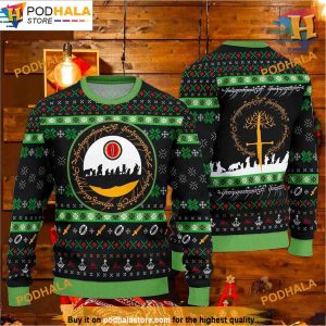 Sauron Eye LOTR Ugly Christmas, Family Ugly Christmas Sweater 3D