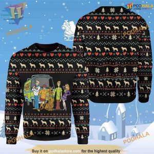 Scooby Doo Funny Woolen Ugly Christmas Sweater, Funny Xmas Sweater