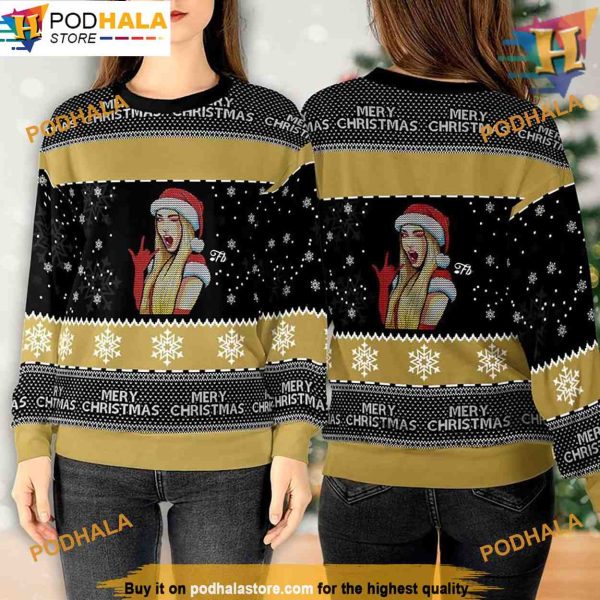 Sexy Girl Christmas Sweater, Funny Sweater 3D