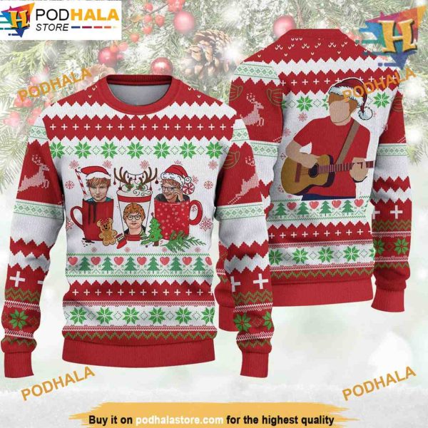 SheeranLove Cute Ugly Christmas Sweater 3D Knitted