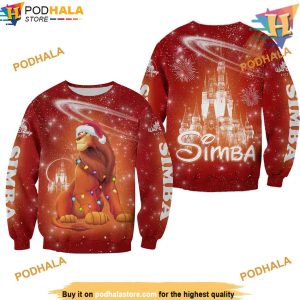 Simba Lion King Disney 3D Sweater, Friends Christmas Sweater