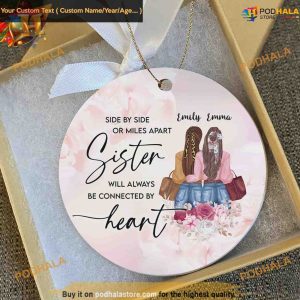 Sisters Christmas Keepsake, Personalized Family Ornaments