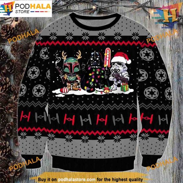 Sithmas Christmas 3D Funny Sweater Printed