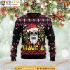 Skull Rad Ugly Christmas 3D Sweater, Funniest Ugly Christmas Sweater