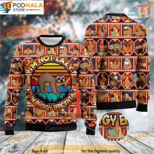 Sloth Christmas Sweater for Women, Funny Christmas Gift Ideas