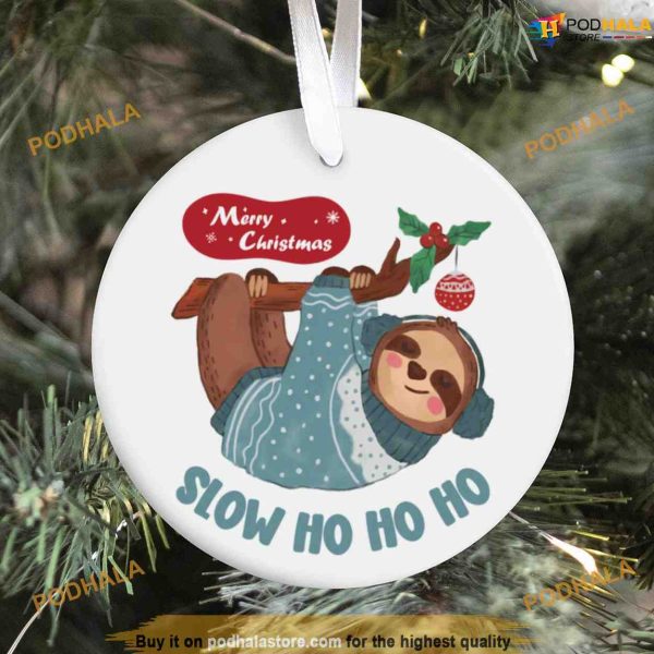 Sloth Xmas Ornament, Family Christmas Tree Ornaments