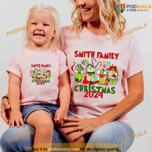 Smith Family Christmas 2024 Grinch Xmas Coffee Shirt Grinch Christmas Gifts 2