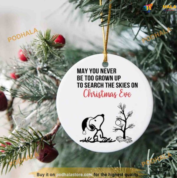 Snoopy Christmas Eve Ornament, Family Christmas Tree Ornaments