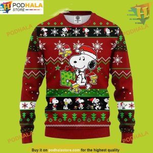 Snoopy Red Ugly Christmas Sweater, Funny Xmas Sweater