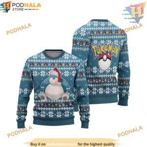 Snorlax Anime Ugly Christmas Sweater, Creative Christmas Gifts