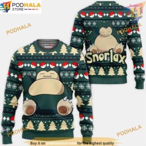 Snorlax Ugly Christmas 3D Sweater, Friends Christmas Sweater