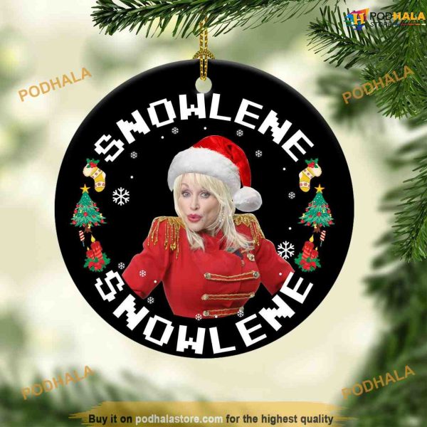 Snowlene Dolly Parton Ornament, Personalized Family Christmas Ornaments