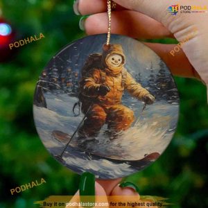 Snowman Series 6 Ceramic Ornament, Family Christmas Tree Ornaments