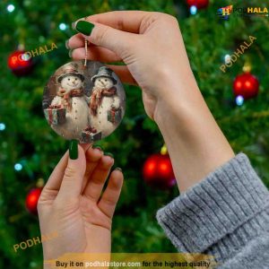 Snowman Series 9 Ceramic Ornament, Friends Christmas Ornaments