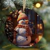 Snowman Sublimation Ornament, Family Christmas Tree Ornaments