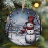 Snowman Sublimation Ornament, Personalized Family Christmas Ornaments