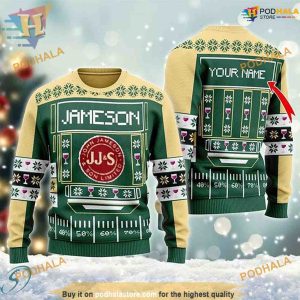 Snowy Jameson Ugly Xmas 3D Sweater, Cute Ugly Christmas Sweater