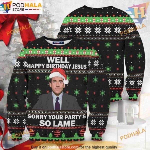 So Lame Party Woolen 3D Sweater, Family Ugly Christmas Sweater