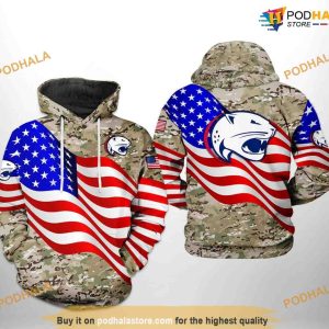 South Alabama Jaguars US Flag Camo Veteran NCAA 3D Hoodie, Sweatshirt, Shirt