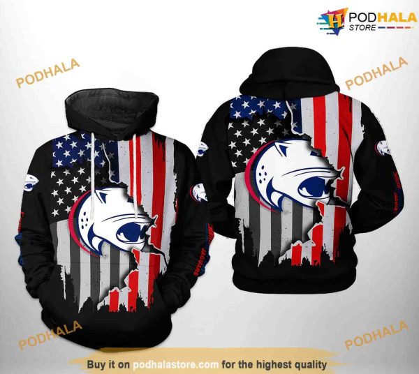 South Alabama Jaguars US Flag NCAA 3D Hoodie, Sweatshirt, Shirt