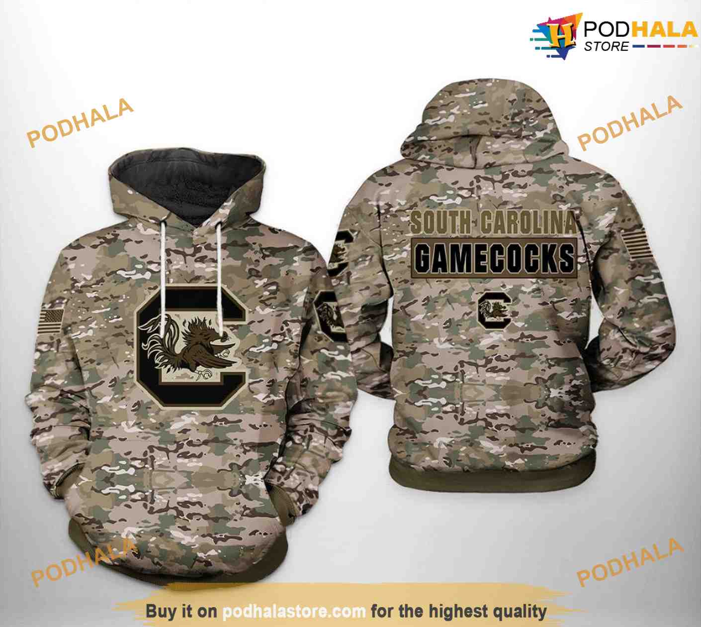 South Carolina Gamecocks Camo Veteran NCAA 3D Hoodie, Sweatshirt, Shirt South Carolina Gamecocks Camo Veteran NCAA 3D Hoodie, Sweatshirt, Shirt