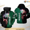 South Florida Bulls US Flag Skull NCAA 3D Hoodie, Sweatshirt, Shirt