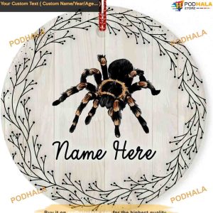 Spider Vintage Ceramic Ornament, Personalized Family Ornaments
