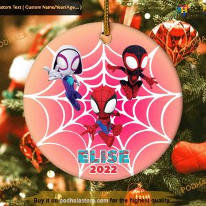 Spiderman Custom Christmas Ornament, Family Christmas Ornaments