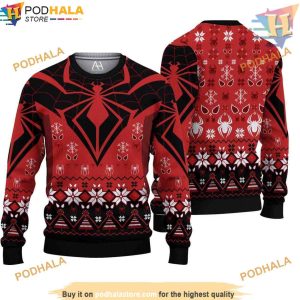 Spiderman Knitted Christmas Sweatshirt, Creative Christmas Gifts