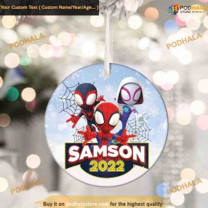 Spidey & Friends Custom Christmas Ornament, Family Christmas Ornaments