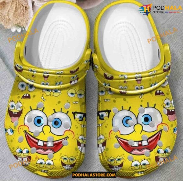 Spongebob Crocs Spongebob Squarepants Yellow Pattern Clogs