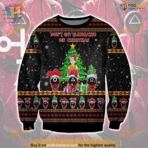 Squid GAME Ugly Christmas 3D Sweater, Funny Xmas Sweater