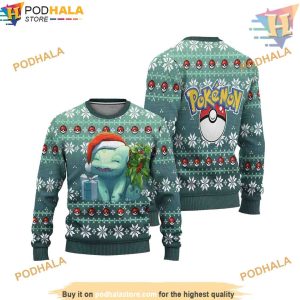 Squirtle Anime Ugly Christmas Sweater, Funny Womens Christmas Sweater