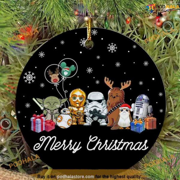 Star Wars Characters 2023 Xmas Ornament, Baby Yoda, Christmas Star Wars Ornaments