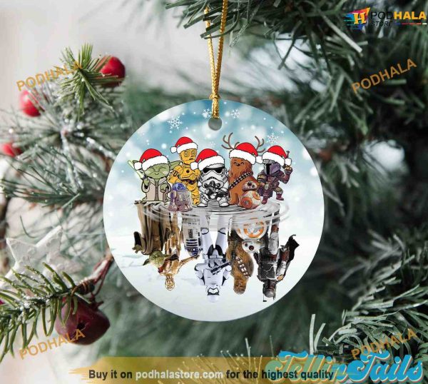 Star Wars Christmas Ornament, Mandalorian & Baby Yoda, Star Wars Xmas Decor