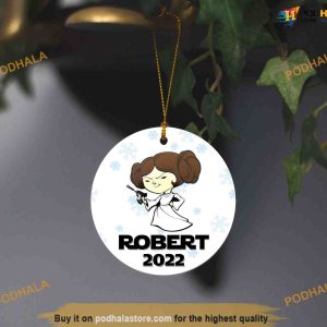 Star Wars Leia Organa 2023 Ornament, Name Xmas Ornament, Star Wars Xmas Decor